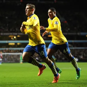 Jack Wilshere's Stunner: Arsenal's First Goal vs. Aston Villa (2013-14) Jack Wilshere's Stunner: Arsenal's First Goal vs. Aston Villa (2013-14)