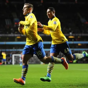 Jack Wilshere's Stunner: Arsenal's Thrilling First Goal vs. Aston Villa (2013-14) Jack Wilshere's Stunner: Arsenal's Thrilling First Goal vs. Aston Villa (2013-14)