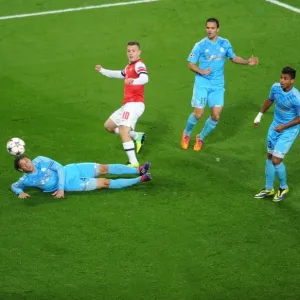 Jack Wilshere's Thrilling Winner: Arsenal vs. Marseille, UEFA Champions League, 2013 Jack Wilshere's Thrilling Winner: Arsenal vs. Marseille, UEFA Champions League, 2013