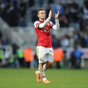 Jack Wilshere's Triumphant Goal Celebration: Arsenal's Victory Over Newcastle United (2013-14) Jack Wilshere's Triumphant Goal Celebration: Arsenal's Victory Over Newcastle United (2013-14)