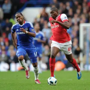 Jay Emmanuel Thomas (Arsenal) Didier Drogba (Chelsea). Chelsea 2: 0 Arsenal Jay Emmanuel Thomas (Arsenal) Didier Drogba (Chelsea). Chelsea 2: 0 Arsenal