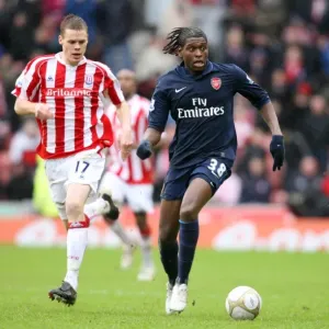 Jay Emmanuel-Thomas (Arsenal) Ryan Shawcross (Stoke). Stoke City 3: 1 Arsenal Jay Emmanuel-Thomas (Arsenal) Ryan Shawcross (Stoke). Stoke City 3: 1 Arsenal