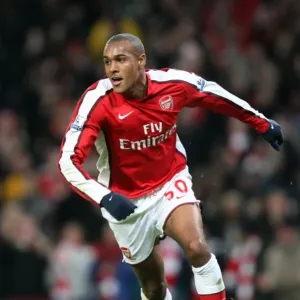Jay Simpson celebrates scoring his and Arsenals 1st goal