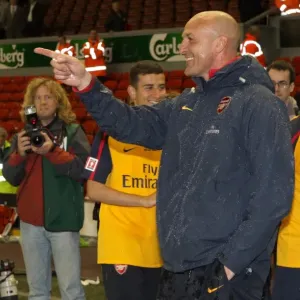 Jay Thomas and Steve Bould: Arsenal's FA Youth Cup Victory Celebration Jay Thomas and Steve Bould: Arsenal's FA Youth Cup Victory Celebration