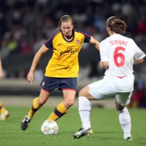 Jayne Ludlow (Arsenal) Simone Gomes (Lyon) Jayne Ludlow (Arsenal) Simone Gomes (Lyon)