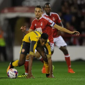 Jeff Reine-Adelaide (Arsenal) Chris Cohen (Forest). Nottingham Forest 0: 4 Arsenal Jeff Reine-Adelaide (Arsenal) Chris Cohen (Forest). Nottingham Forest 0: 4 Arsenal