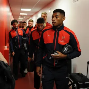 Jeff Reine-Adelaide (Arsenal). Nottingham Forest 0: 4 Arsenal. EPL League Cup. 3rd Round Jeff Reine-Adelaide (Arsenal). Nottingham Forest 0: 4 Arsenal. EPL League Cup. 3rd Round
