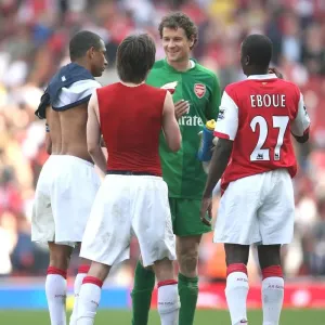 Jens Lehmann, Gilberto, Tomas Rosicky and Emmanuel Eboue Print