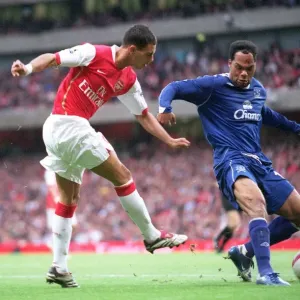 Jeremie Aliadiere (Arsenal) Joleon Lescott (Everton) Jeremie Aliadiere (Arsenal) Joleon Lescott (Everton)