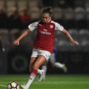 Jodie Taylor in Action: Arsenal Women vs Everton Ladies Pre-Season Match