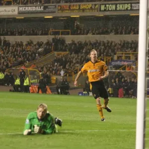 Jody Craddock deflects the ball past Wolves goalkeeper Jody Craddock deflects the ball past Wolves goalkeeper