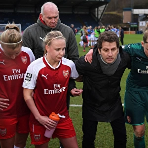 Joe Montemurro Addresses Arsenal Ladies After WSL Match against Reading FC Women