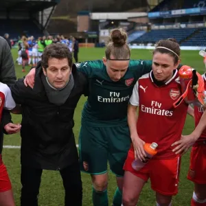 Joe Montemurro Addresses Arsenal Ladies After WSL Match against Reading FC Women