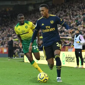 Joe Willock (Arsenal) Ibrahim Amadou (Norwich) Joe Willock (Arsenal) Ibrahim Amadou (Norwich)
