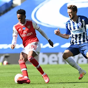 Joe Willock Clashes with Dale Stephens: Brighton & Hove Albion vs. Arsenal FC, Premier League 2019-2020