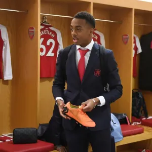 Joe Willock: Pre-Match Focus in Arsenal Changing Room (Arsenal v Watford, Premier League)