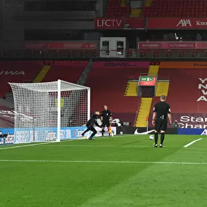 Joe Willock Scores the Winning Penalty: Liverpool vs. Arsenal in Carabao Cup 2020-21 (Empty Anfield)
