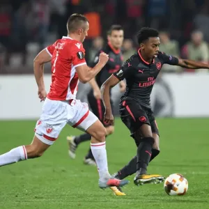 Joe Willock vs. Nenad Krsticic: Battle in the Europa League between Arsenal and Red Star Belgrade
