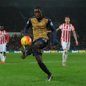 Joel Campbell in Action: Arsenal vs. Stoke City, Premier League 2015-16