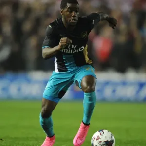Joel Campbell in Action: Arsenal's Capital One Cup Battle at Sheffield Wednesday, 2015-16