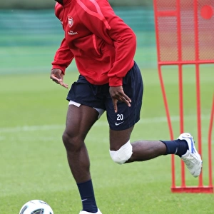 Johan Djourou (Arsenal). Arsenal Training Session. Arsenal Training Ground