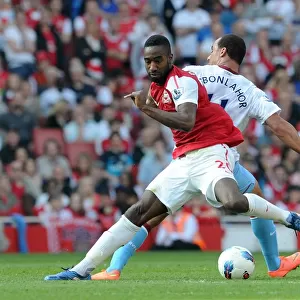 Johan Djourou (Arsenal) Gabriel Agbonlahor (Villa). Arsenal 3: 0 Aston Villa