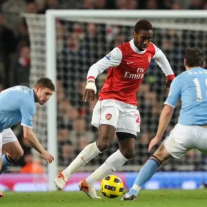 Johan Djourou (Arsenal) James Milner and Gareth Barry (Man City). Arsenal 0