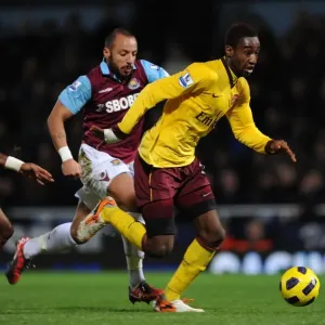 Johan Djourou (Arsenal) Julien Faubert (West Ham). West Ham United 0: 3 Arsenal
