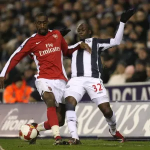 Johan Djourou (Arsenal) Marc Antoine Fortune (West Brom) Johan Djourou (Arsenal) Marc Antoine Fortune (West Brom)