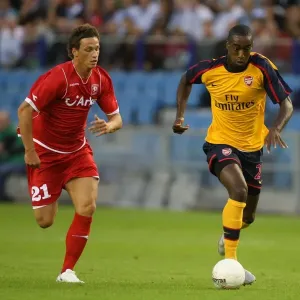 Johan Djourou (Arsenal) Marko Arnautovic (FC Twente) Johan Djourou (Arsenal) Marko Arnautovic (FC Twente)