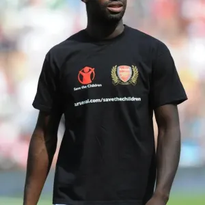 Johan Djourou in a Save the Children t-shirt Print