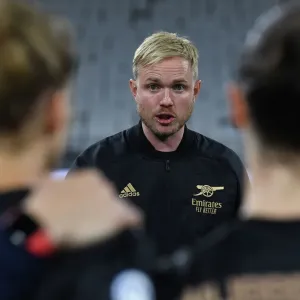 Jonas Eidevall and Arsenal WFC Face Off Against Olympique Lyonnais in UEFA Women's Champions League (October 19, 2022) Jonas Eidevall and Arsenal WFC Face Off Against Olympique Lyonnais in UEFA Women's Champions League (October 19, 2022)
