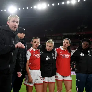 Jonas Eidevall Leads Arsenal WFC Against Juventus FC in UEFA Women's Champions League at Emirates Stadium Jonas Eidevall Leads Arsenal WFC Against Juventus FC in UEFA Women's Champions League at Emirates Stadium