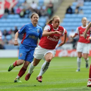 Jordan Nobbs (Arsenal) Corinne Yorston and Ann-Marie Heatherson (Bristol) Jordan Nobbs (Arsenal) Corinne Yorston and Ann-Marie Heatherson (Bristol)