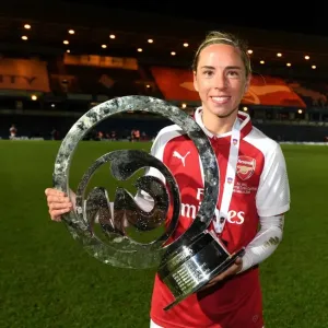 Jordan Nobbs and Arsenal Women Celebrate Continental Cup Victory over Manchester City Ladies