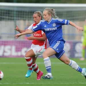 Jordan Nobbs vs. Anne Meiwald: Intense Battle in Chelsea Ladies vs. Arsenal Ladies WSL Match