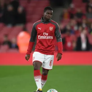 Jordi Osei-Tutu Warming Up: Arsenal vs Norwich City, Carabao Cup Fourth Round, 2017-18 Jordi Osei-Tutu Warming Up: Arsenal vs Norwich City, Carabao Cup Fourth Round, 2017-18