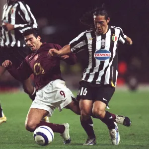 Jose Reyes and Mauro Camoranesi UEFA Champions League Print Jose Reyes and Mauro Camoranesi UEFA Champions League Print