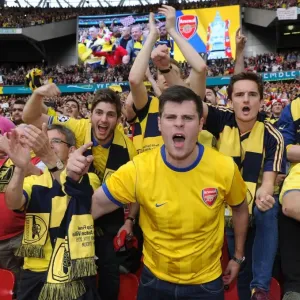Jubilant Arsenal Fans Celebrate FA Cup Victory: Arsenal 4-0 Aston Villa (FA Cup Final, Wembley Stadium, 30/5/15) Jubilant Arsenal Fans Celebrate FA Cup Victory: Arsenal 4-0 Aston Villa (FA Cup Final, Wembley Stadium, 30/5/15)