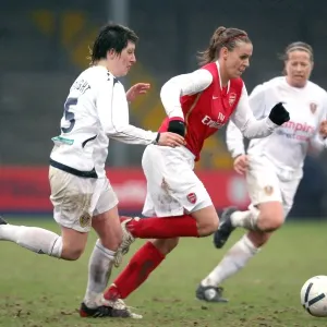 Julie Fleeting (Arsenal) Jessica Wright (Leeds) Julie Fleeting (Arsenal) Jessica Wright (Leeds)