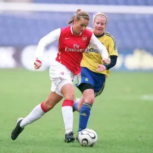 Julie Fleeting (Arsenal) Signe Werming Pedersen (Brondby) Julie Fleeting (Arsenal) Signe Werming Pedersen (Brondby)