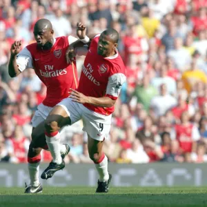 Julio Baptista and Abou Diaby (Arsenal)