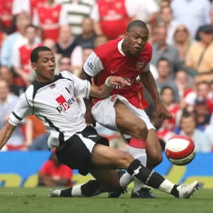 Julio Baptista (Arsenal) Lian Rosenior (Fulham) Julio Baptista (Arsenal) Lian Rosenior (Fulham)