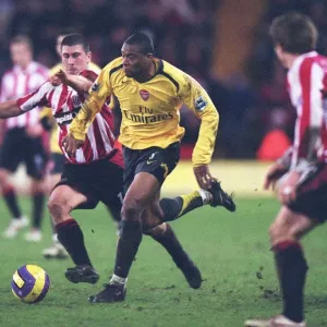 Julio Baptista (Arsenal) Nick Montgomery (Sheff Utd) Julio Baptista (Arsenal) Nick Montgomery (Sheff Utd)