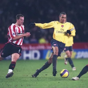 Julio Baptista (Arsenal) Phil Jagielka and Rob Kozluk (Sheff Utd) Julio Baptista (Arsenal) Phil Jagielka and Rob Kozluk (Sheff Utd)