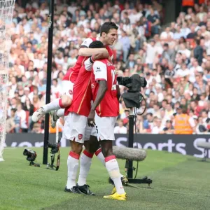 Julio Baptista celebrates scoring Arsenals 1st goal Julio Baptista celebrates scoring Arsenals 1st goal