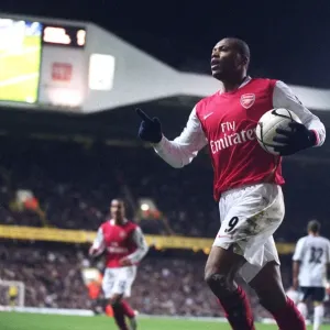 Julio Baptista celebrates scoring Arsenals 2nd goal Julio Baptista celebrates scoring Arsenals 2nd goal