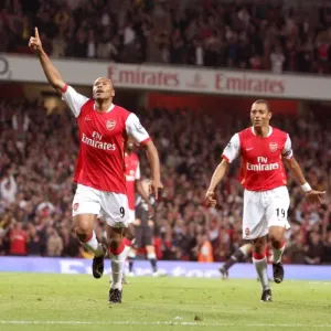 Julio Baptista and Gilberto: Celebrating Arsenal's 3-1 Victory Over Manchester City Julio Baptista and Gilberto: Celebrating Arsenal's 3-1 Victory Over Manchester City