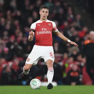 Julio Pleguezuelo in Action: Arsenal vs Blackpool, Carabao Cup 2018-19 Julio Pleguezuelo in Action: Arsenal vs Blackpool, Carabao Cup 2018-19