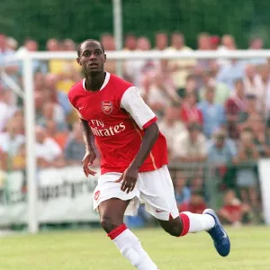 Justin Hoyte in Action for Arsenal at Schwadorf Pre-Season Friendly, 2006
